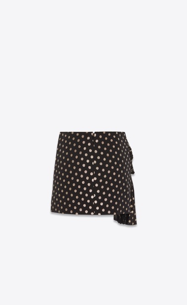 silk pleated knotted skirt